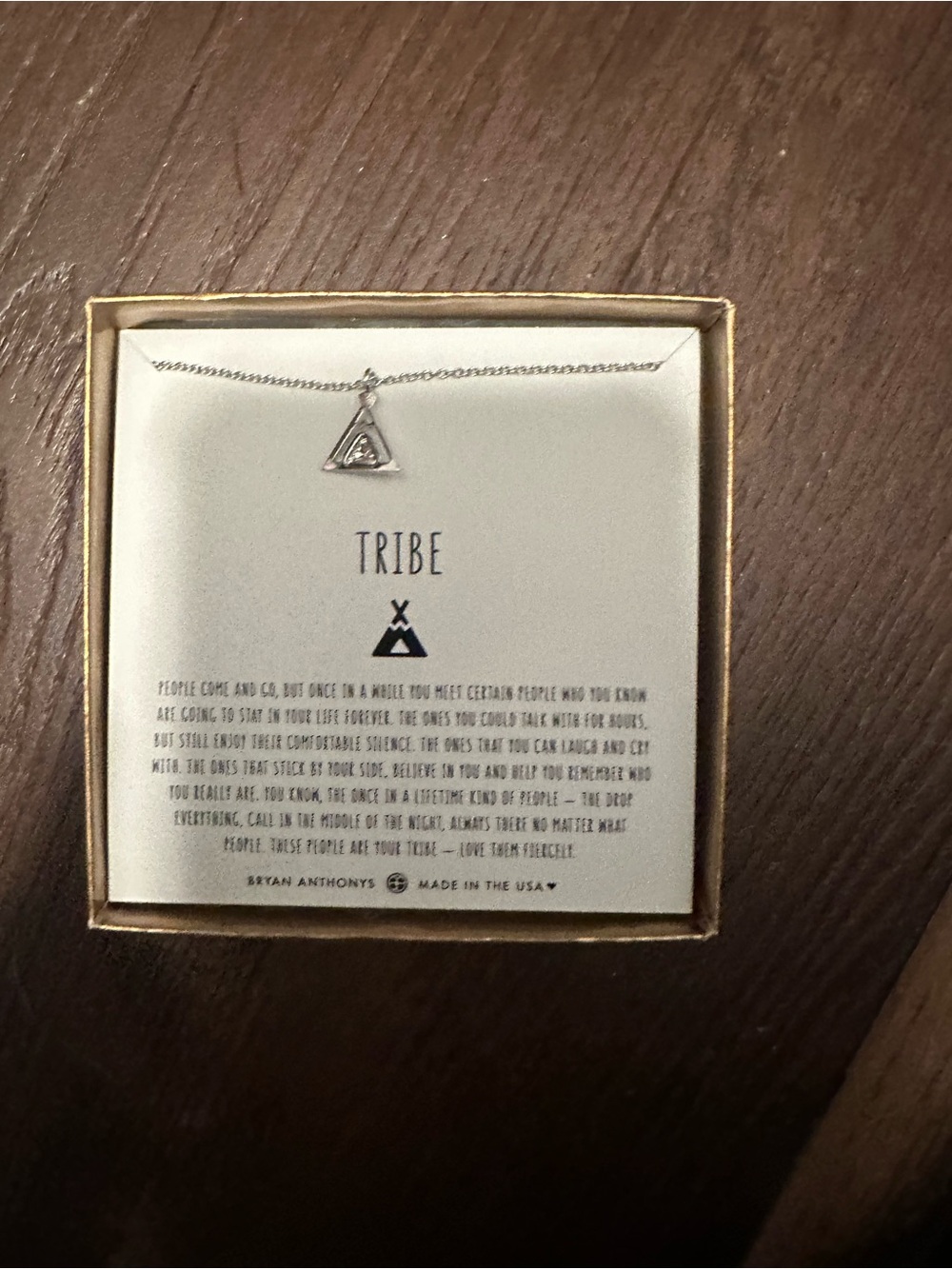 Tribe Silver Triangle Pendant Necklace